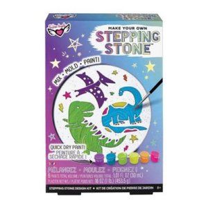 Fashion Angels Dinosaur Stepping Stone Kit Mix, Mold & Paint  Ages 8+New Sealing